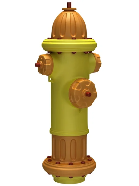Yellow fire hydrant — Stock Photo, Image