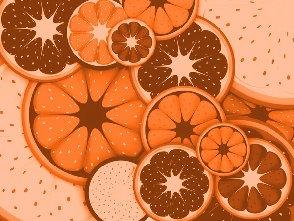 Background of fruit lobes — Stock Photo, Image