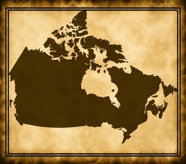 Карта Канады — стоковое фото