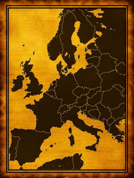 La mappa dell'Europa — Foto Stock