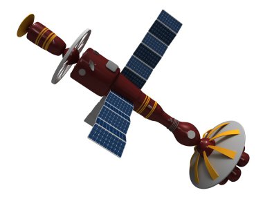 Model of an artificial satellite clipart