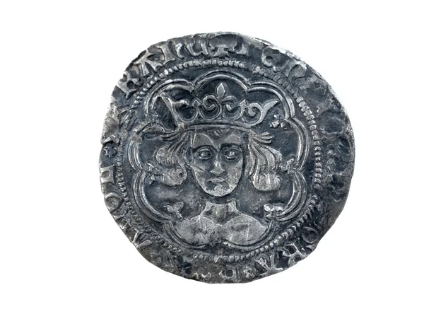 Hammered Silver Groat of Henry VI from 1430-1431, Obverse — Stock Photo, Image