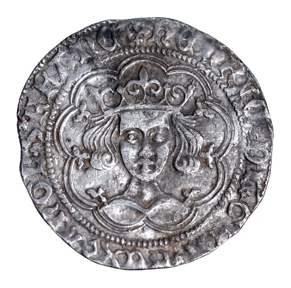 Hammered Silver Groat of Henry VI from 1430-1431, Obverse — Stock Photo, Image