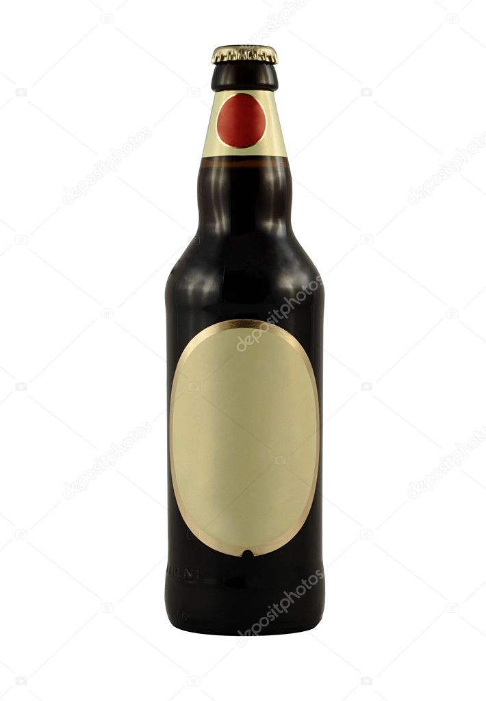 A Traditional British Brown Ale Bottle