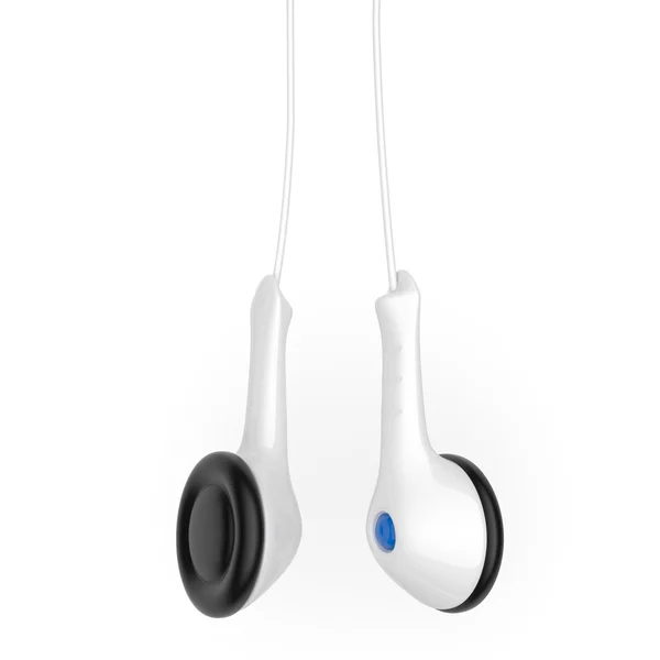 Ακουστικά. κανείς δεν. 3D απεικόνιση σε άσπρο φόντο. απομονωμένη — Φωτογραφία Αρχείου