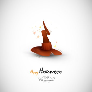 Mysterious Halloween Witch Hat clipart