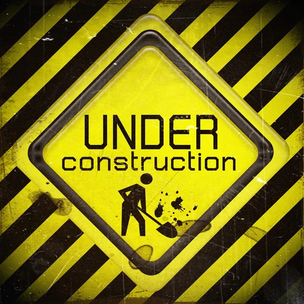 Under construction sign — Stock Photo, Image