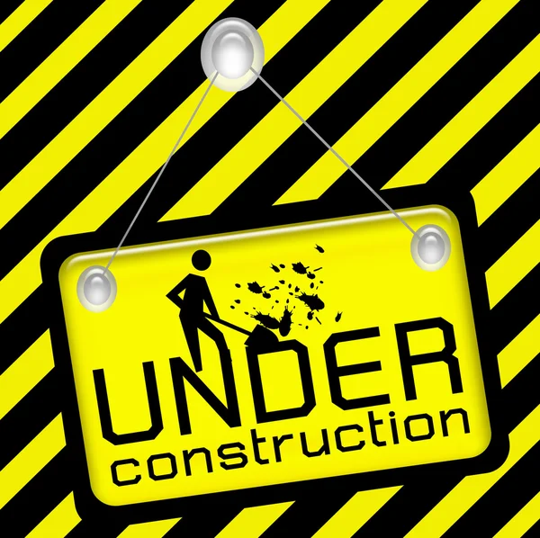 Under construction sign symbol — Stock Photo, Image