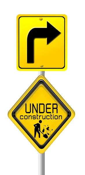 En construction signe symbole — Photo