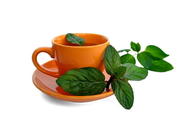 Drink with mint leaves — Stock Photo, Image