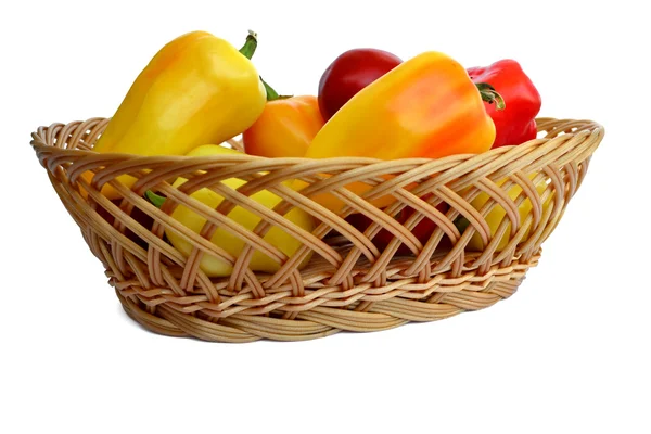 Papriky a rajčata — Stock fotografie