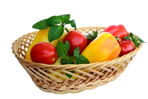 Paprika och tomat — Stockfoto