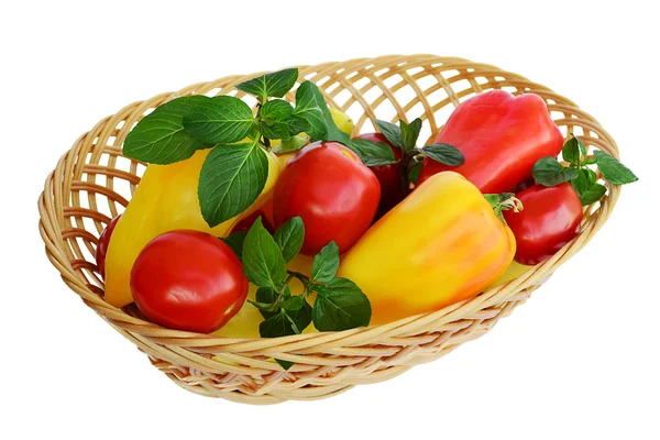 Pimienta y tomate — Foto de Stock