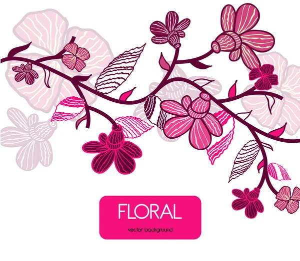 Flori roz — Vector de stoc