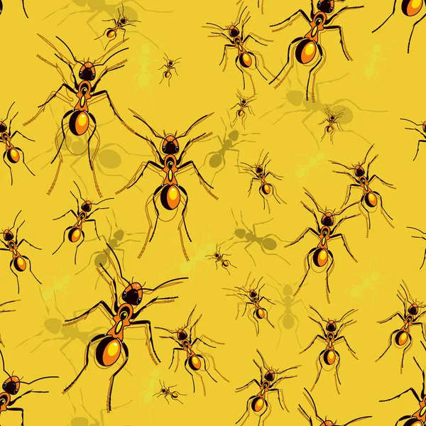 Textura con hormigas — Archivo Imágenes Vectoriales