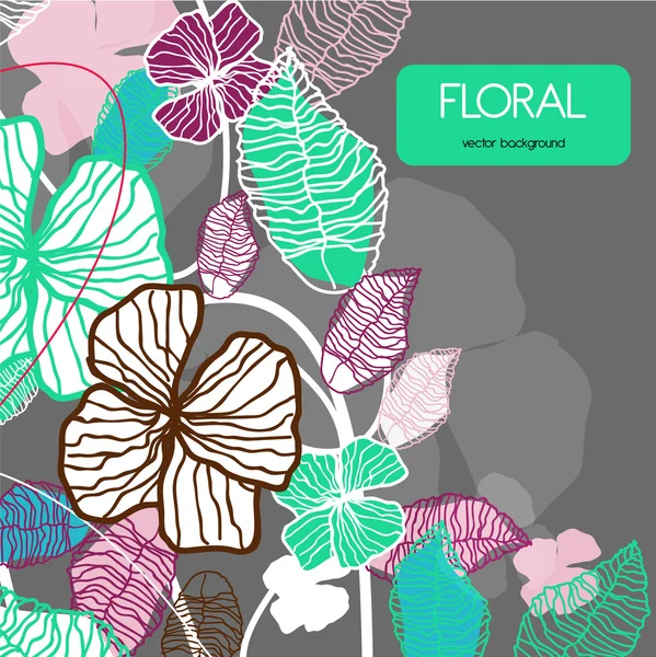 Φωτεινά floral φόντο — Διανυσματικό Αρχείο
