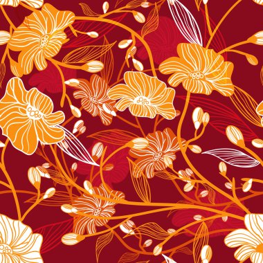 Red pattern clipart