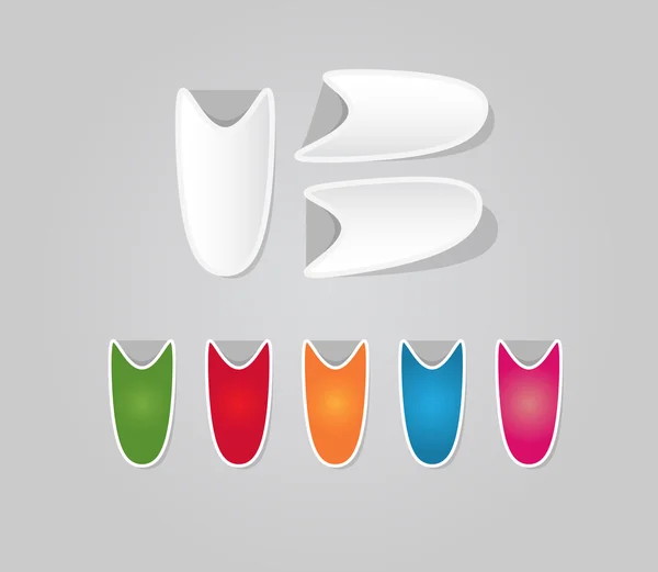 Autocollants multicolores — Image vectorielle