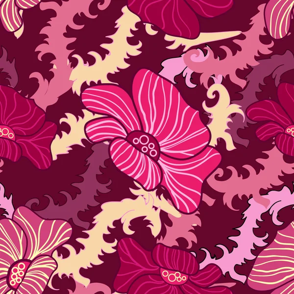 Textura floral sin costura abstracta — Archivo Imágenes Vectoriales