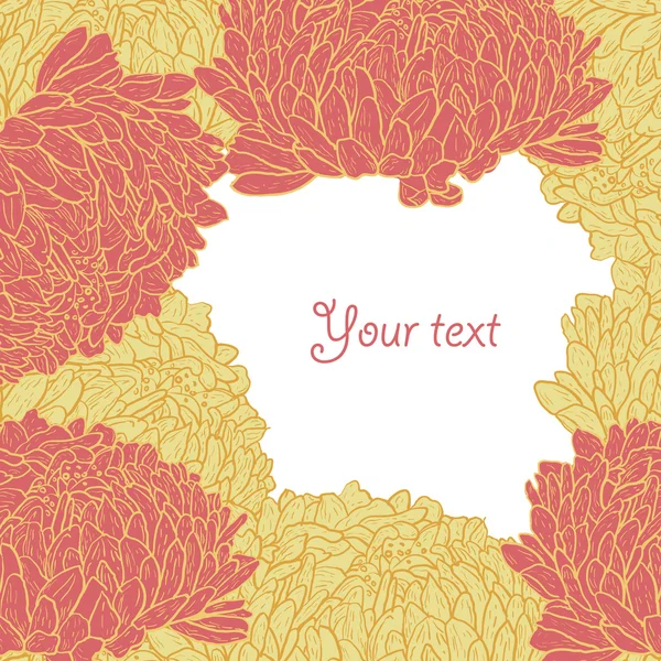 Carte florale élégante — Image vectorielle