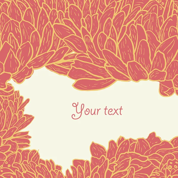 Carte florale élégante — Image vectorielle