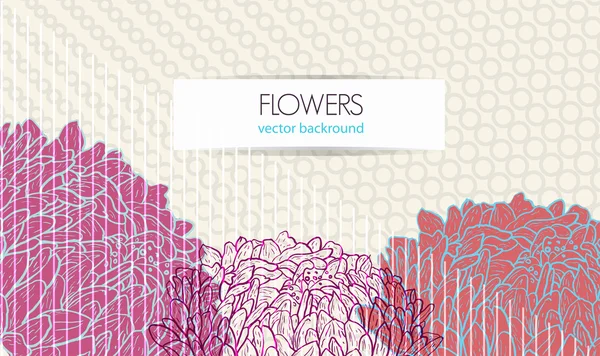 Dessin Fleurs — Image vectorielle