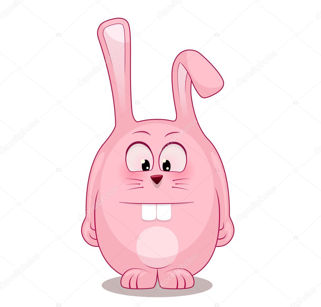 Vector illustration of cute rabbit