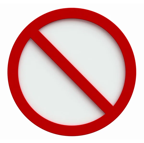 Yasak işareti — Stok fotoğraf