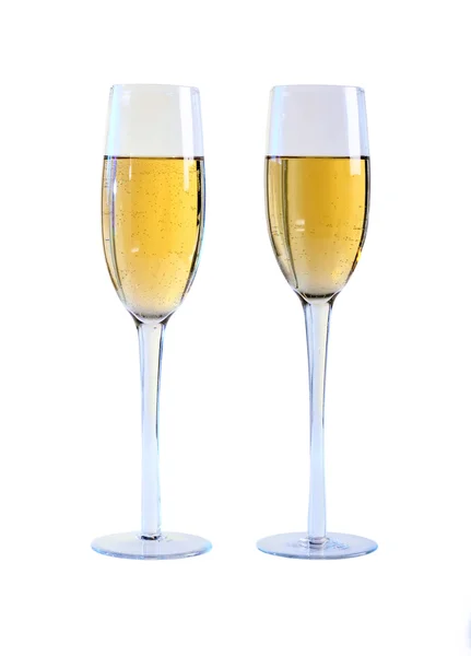 Deux verres de champagne. — Photo