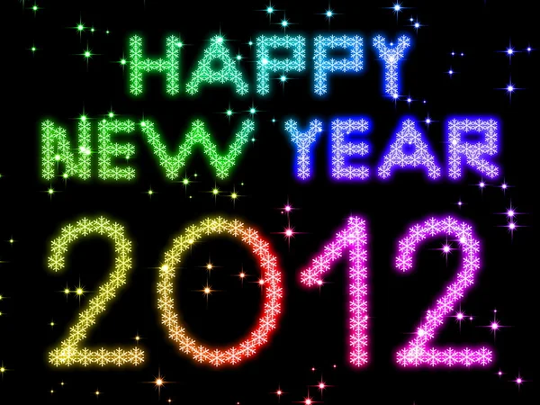 Szczęśliwego nowego roku 2012 ilustracja — Zdjęcie stockowe