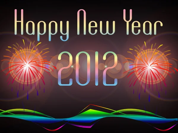 Απεικόνιση της Ευτυχισμένο το νέο έτος 2012 — Φωτογραφία Αρχείου
