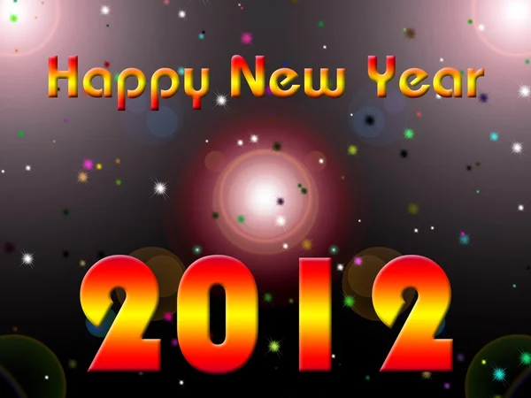 Happy New Year 2012 illustration — Stock Photo, Image