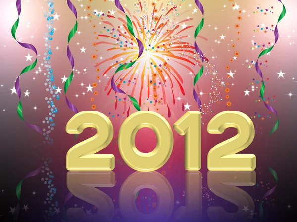 Frohes neues Jahr 2012 Illustration — Stockfoto