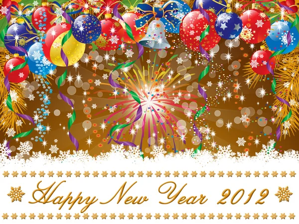 Απεικόνιση της Ευτυχισμένο το νέο έτος 2012 — Φωτογραφία Αρχείου