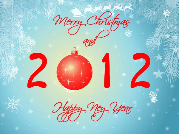 Szczęśliwego nowego roku 2012 ilustracja — Zdjęcie stockowe