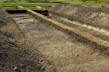Archeological excavations at Potaissa clipart