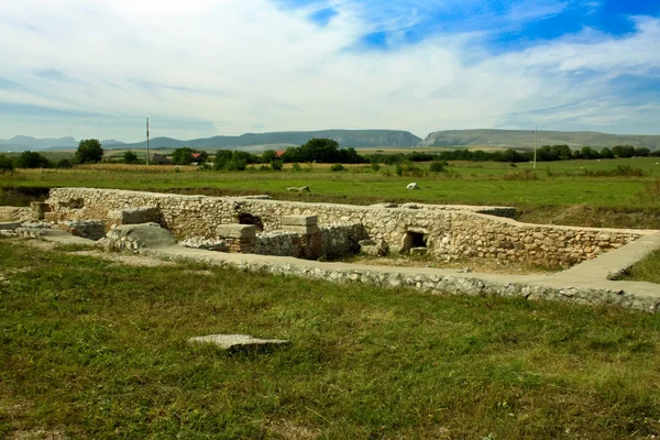 Ruinas de un fuerte romano en Transilvania — Foto de Stock