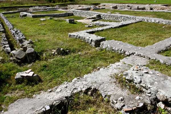 Pozůstatky římské pevnosti v Transylvánii — Stock fotografie