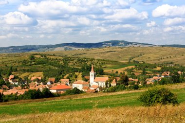 Meeburg village from Transylvania, Romania clipart