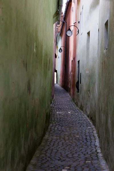 stock image Medieval narrow street brasov