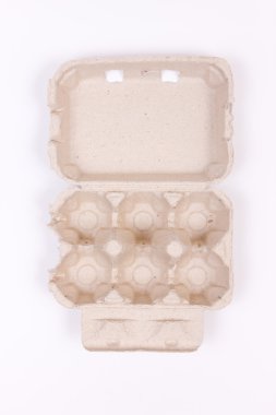 Empty egg carton clipart