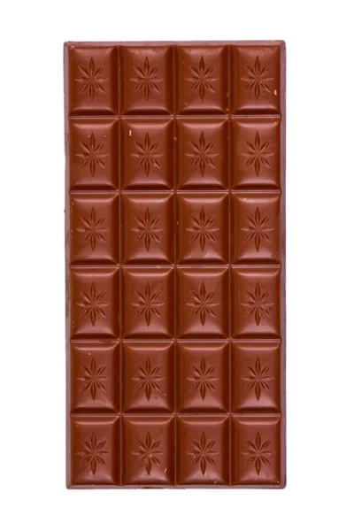 Barra de chocolate buraco — Fotografia de Stock