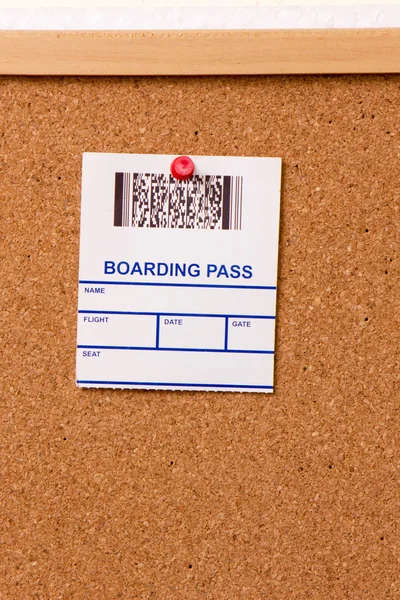 stock image Pinned boarding pass