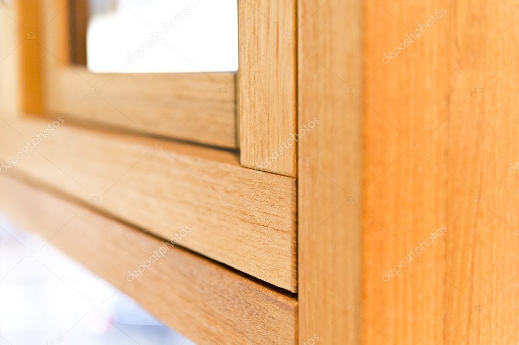 Detail for wooden window