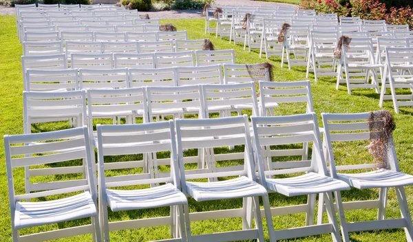 stock image Chairs in a park