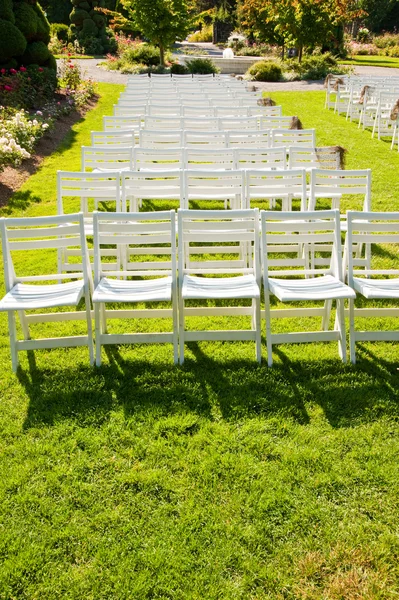 stock image Chairs in a park