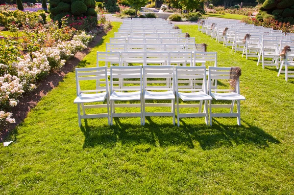 stock image Chairs in a park