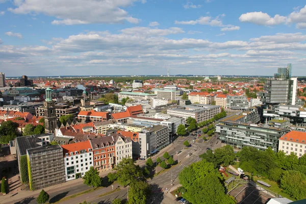 Vista sobre o centro de Hannover — Fotografia de Stock