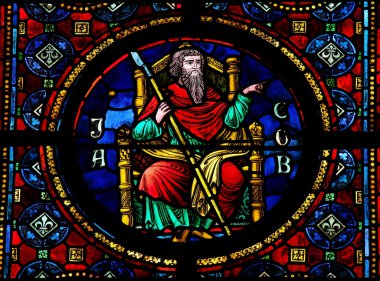 Jacob stained glass window clipart