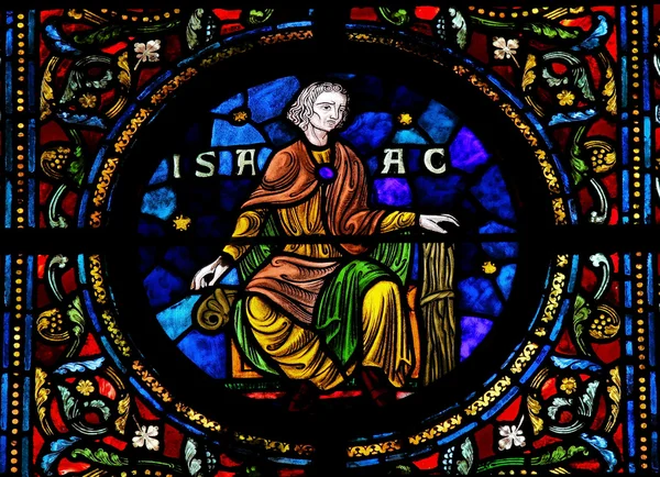 stock image Isaac on Stained Glass window